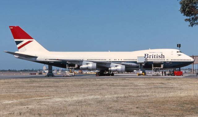 BOEING 747-100 (G-AWNN) - Adelaide, South Australia, November 16, 1984. Comparison shot to the landing pic in later BA livery.