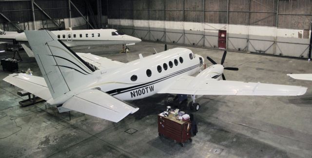 Beechcraft King Air 100 (N100TW) - At Corporate Flight Managements (CFM) first class maintenance facility.   www.flycfm.com