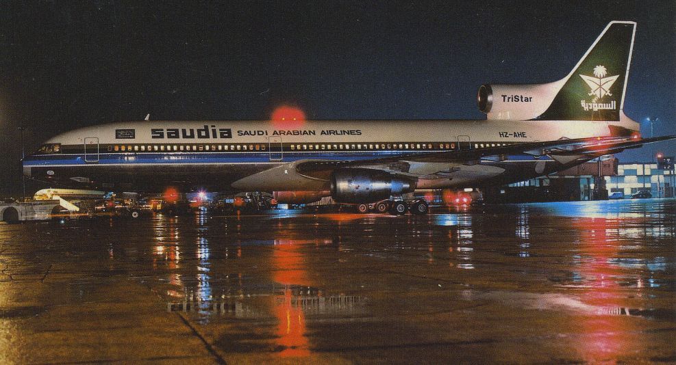 Lockheed L-1011 TriStar (HZ-AHE) - SCANNED FROM POSTCARDbr /SAUDI ARABIAN AIRLINES