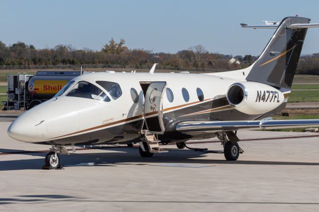 Beechcraft Beechjet (N477FL) - Flair Jet 814 prepares to depart for Teterboro.