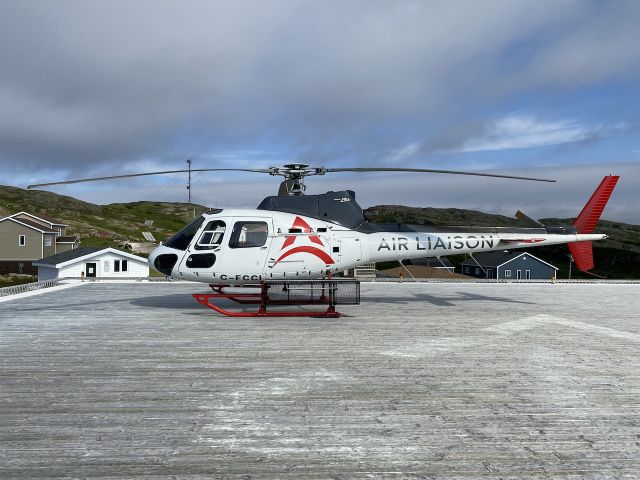 C-FCCI — - Landing this AS350 BA in Harrington Harbour, QC, Canada.