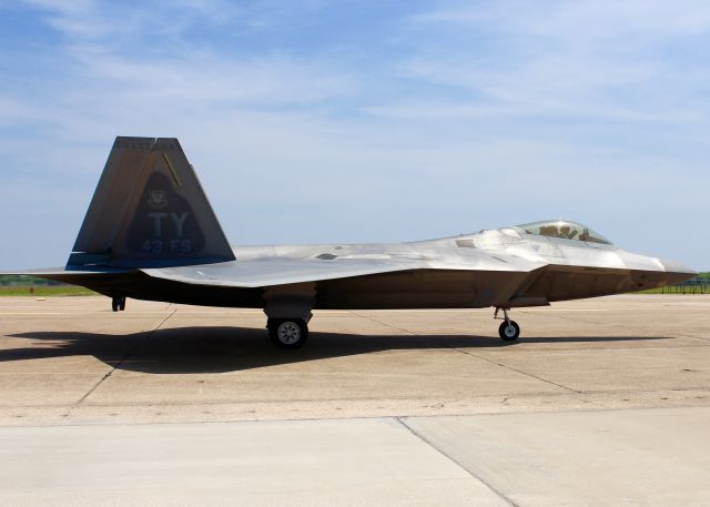 Lockheed F-22 Raptor (03-4043) - At Barksdale Air Force Base.