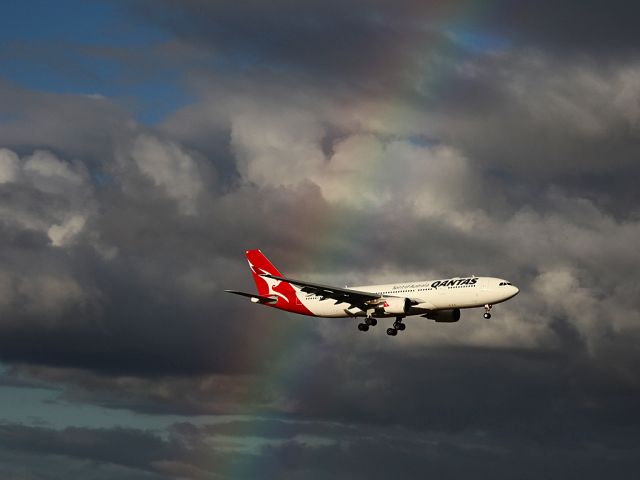 Airbus A330-300 (VH-EBP) - Before the storm