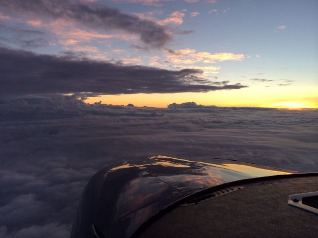 Cessna Skylane (N824RC) - Sunrise over Georgia. 