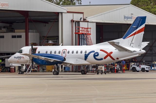 Saab 340 (VH-ZPB) - Regional Express (VH-ZPB) Saab 340B, in REX livery, at Wagga Wagga Airport