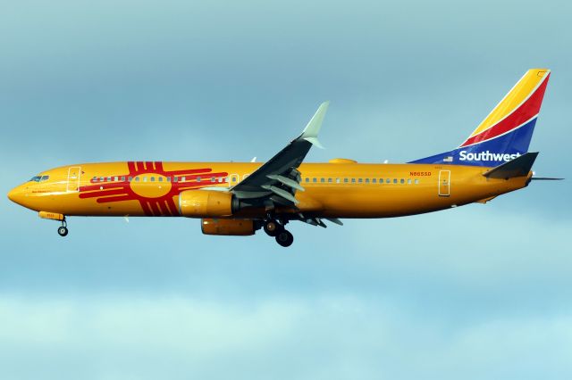 Boeing 737-800 (N8655D) - New Mexico One on approach to BOS on 12/31/23. 