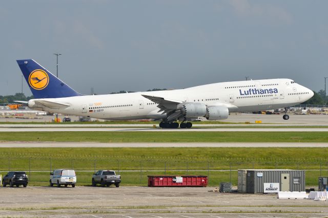 BOEING 747-8 (D-ABYP) - 23L 06-24 25 headed back up to ORD after weather diversion to IND.