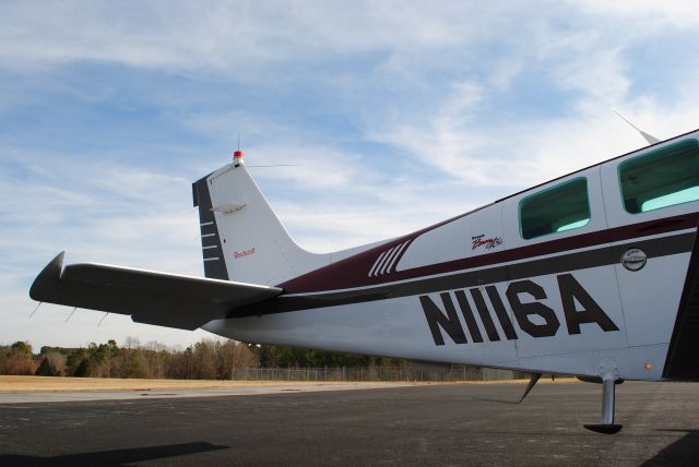 Beechcraft Bonanza (36) (N1116A) - At a stop over at KLKR