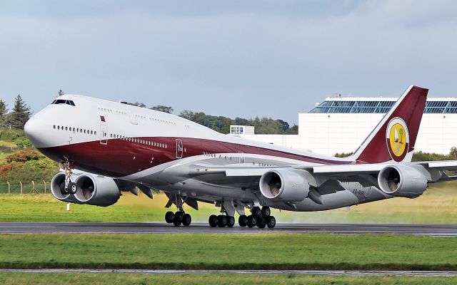 BOEING 747-8 (VQ-BSK) - worldwide aircraft holdings b747-8zv bbj vq-bsk training at shannon 13/9/17.