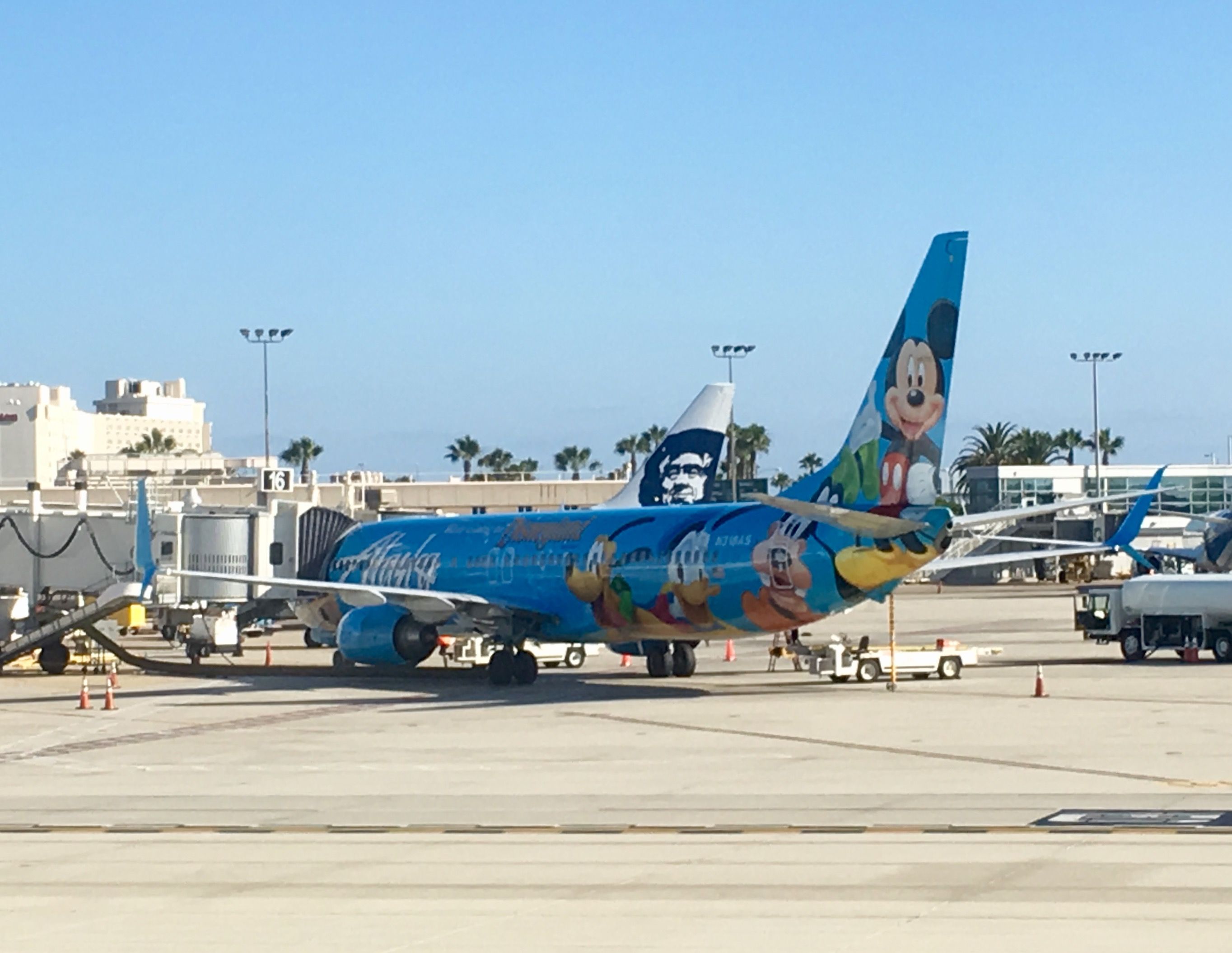 Boeing 737-900 (N318AS) - The Mickey Mouse plane!