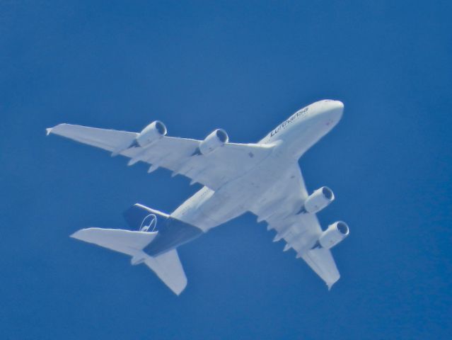 Airbus A380-800 (452) - On its way to LAX over Carson City, NV