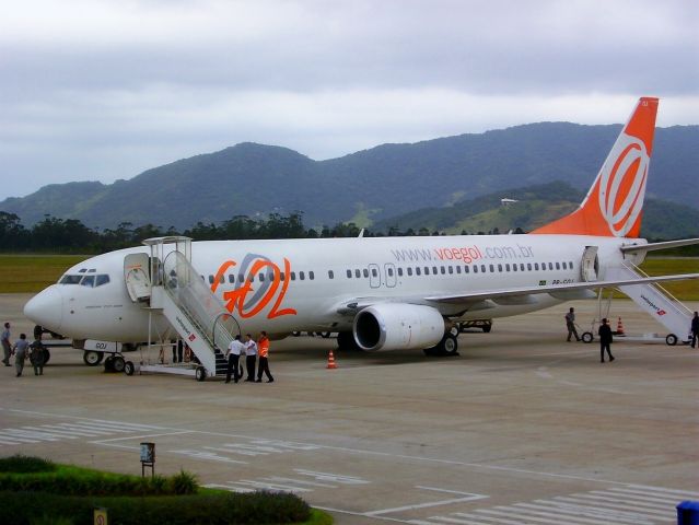 Boeing 737-800 (PR-GOJ) - GOL Transportes Aeros - Boeing 737-8CX (cn 32359) - Florianopolis - Hercilio Luz (FLN / SBFL), Brazil