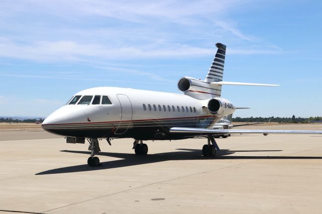 Dassault Falcon 900 (C-GJPG) - KRDD 6/22/2018 I thought for sure this jet would be gone by lunch, but after 1230p it was still at Redding and moved up towards the front tarmac at the Redding Jet Center. Owner Great Pacific Capital Corp.( Jim Pattison)