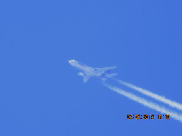 McDonnell Douglas DC-10 (N306FE) - FedEx flight 630 from SEA to MEM over Southeastern Kansas at 35,400 feet.