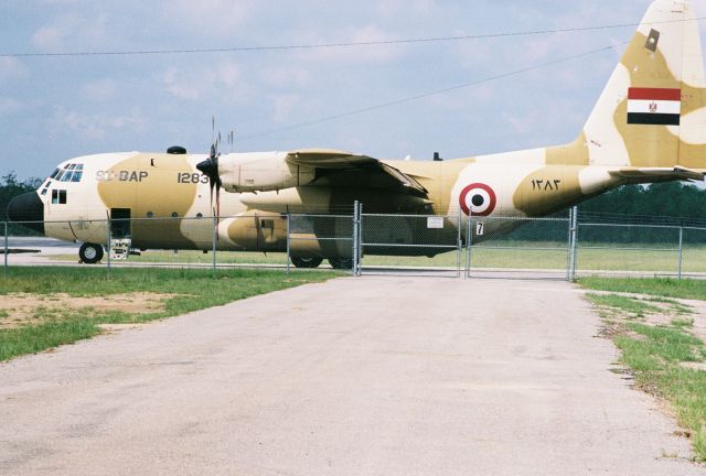 Lockheed C-130 Hercules (SU-BAP) - Egyptian Air Forces Lockheed C-130H, 1283 / SU-BAP, (382-4805 ) at Stennis International Airport KHSA, circa 2004.