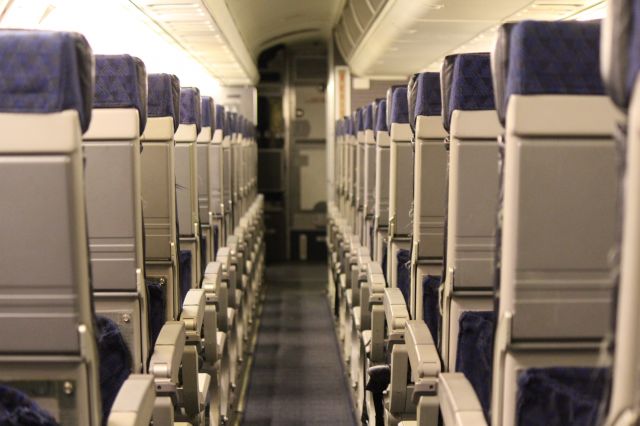 Embraer ERJ-135 (N858AE) - Interior view of American Eagle ERJ140 N858AE.