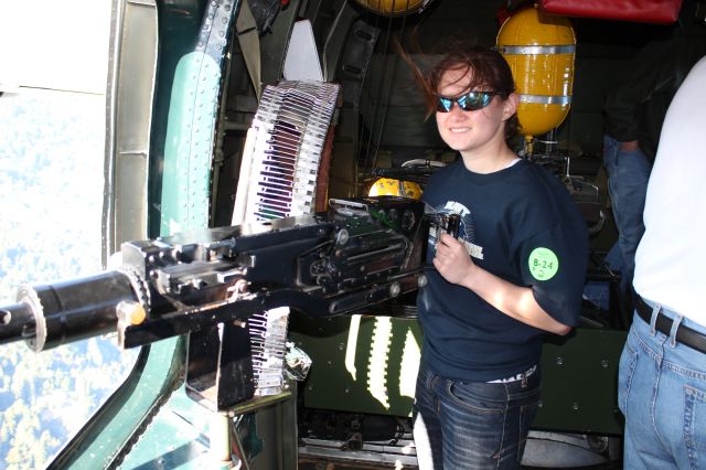 Consolidated B-24 Liberator (NX224J) - Waist Gunner's position.