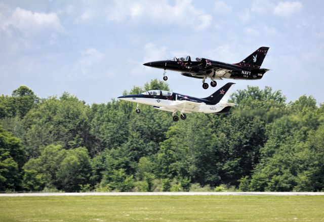 Aero L-39 Albatros — - Here we see a pair of L-39C Albatross taking off during the Youngstown Airshow on June 17th, 2017. 