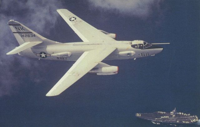 Douglas A-3 Skywarrior (14-2632) - scanned from postcard