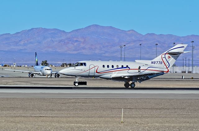 Hawker 800 (N8778) - N8778   2001 Raytheon  HAWKER 800XP C/N 258560 - McCarran International Airport (KLAS)br /Las Vegas, Nevadabr /TDelCorobr /December 4, 2013