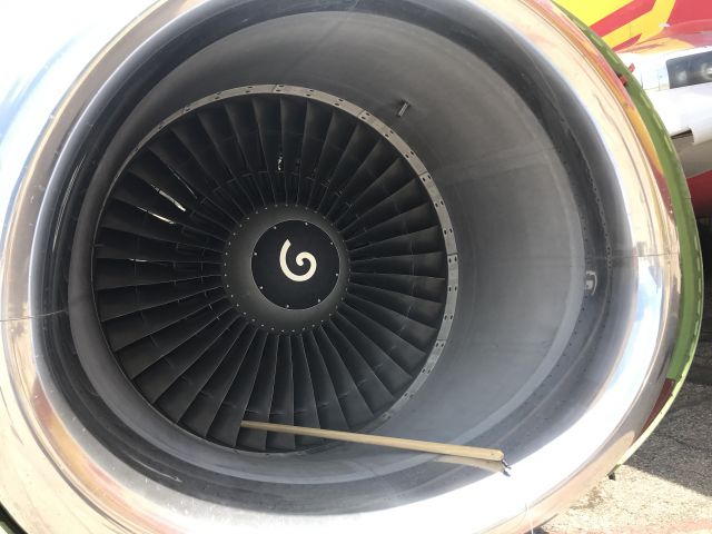 N311GT — - CFM-56 High Bypass Turbofan on a DHL Boeing 737-400BCF