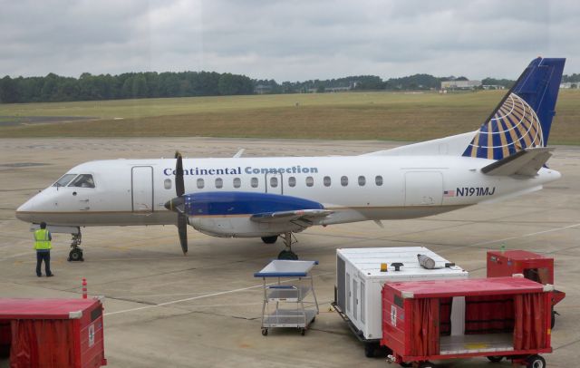 Saab 340 (N191MJ) - Continental Connection (Colgan Air) Saab 340B N191MJ at SHV on Sept 14, 2009.