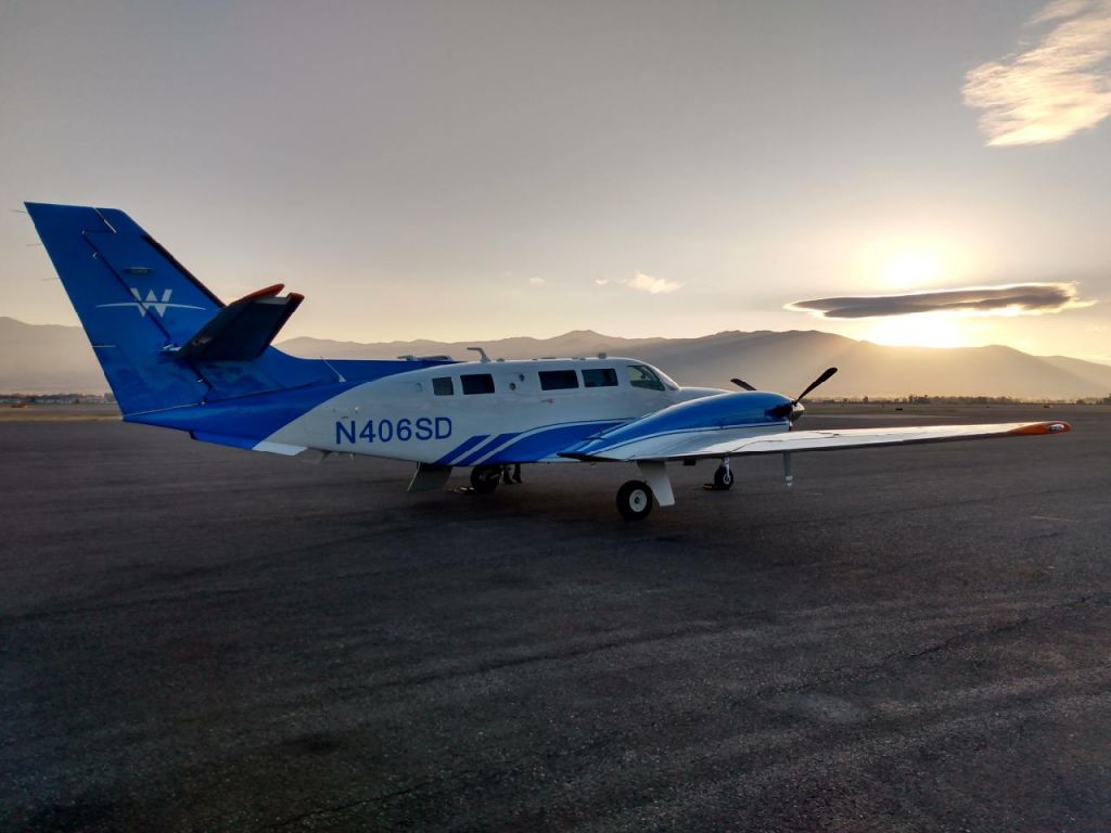 Cessna F406 Vigilant (N406SD) - Sunrise in Bozeman