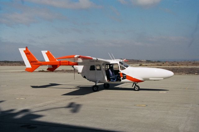 — — - KOAR - Nov 9th, 2004. # 11155br /br /The Pelican is a highly-modified Cessna 337, O2, Skymaster originally developed by the Office of Naval Research for low-altitude, long-endurance atmospheric and oceanographic sampling. Through an SBIR program between Zivko Aeronautics and GA, the air vehicle was configured to operate as a true Predator UAV surrogate for the U.S. Navy. Pelican has supported several military exercises that require a UAV capability for the troops to work with, but where a real UAV wasnt practical to operate due to FAA restrictions. With Pelican, the US Military can realistically train with capabilities very close to those of the UAVs that they will work with on the battlefield.