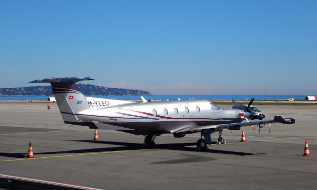 Pilatus PC-12 (M-YLEO) - Morwenna Air Pilatus PC-1247E M-YLEO in Nice