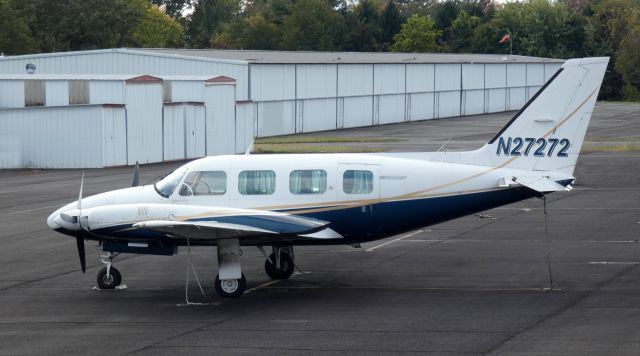 Piper Navajo (N27272) - Catching some tarmac time is this 1977 Piper PA-31-325 Navajo C/R in the Autumn of 2023.