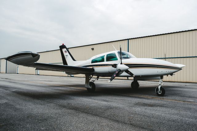 Cessna 310 (N300EB) - Plane pulled out and ready to go!