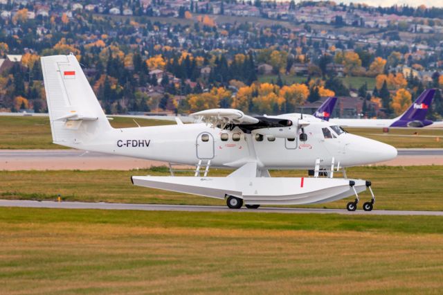 De Havilland Canada Twin Otter (C-FDHV) - Departing YYC on its delivery to Indonesia. 