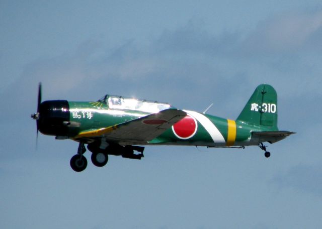 Mitsubishi A6M Zero (N2047) - Off of runway 32 at Downtown Shreveport.