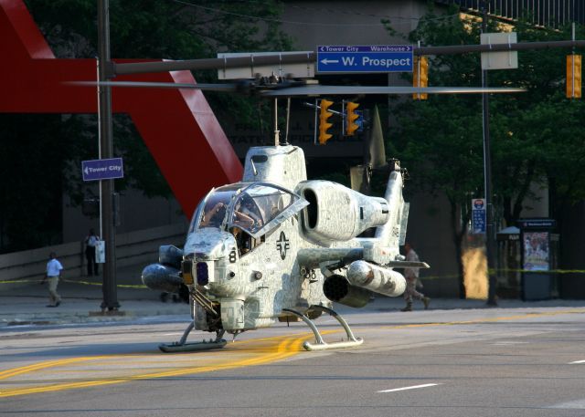 16-5449 — - A USMC AH-1 (165449) in downtown Cleveland on 10 Jun 2012 in preparation for Marine Week 2012.