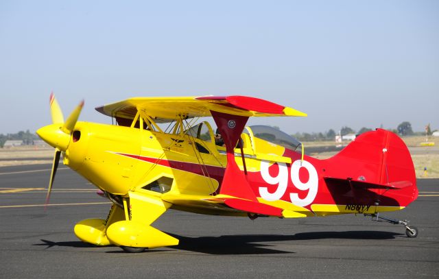 N80YY — - N80YY (PITTS S1-SS ULTIMATE) taxiing out to runway three-zero at Merced Regional Airport (KMCE)