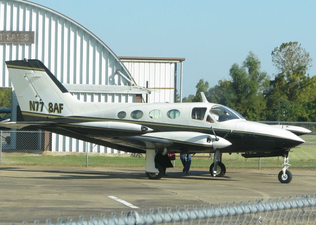 Cessna Chancellor (N778AF) - Parked at Downtown Shreveport.