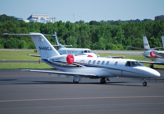 Cessna Citation CJ4 (N446CJ) - CESSNA AIRCRAFT CO here for the Coca-Cola 600 at KJQF - 5/26/13