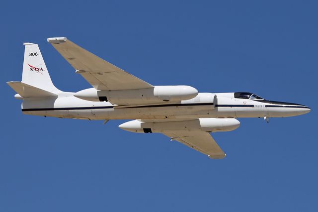 Lockheed ER-2 (N806NA) - NASA LOCKHEED ER-2 flyover at Los Angeles County Air Show 2014 in Lancaster, California.