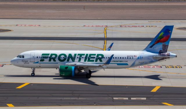 Airbus A320neo (N317FR) - Spotted at KPHX on June 15, 2020