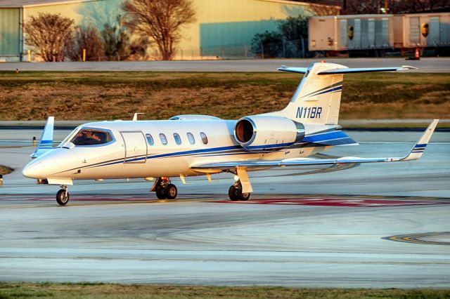 Learjet 31 (N11BR) - Exiting 4 after arrival.