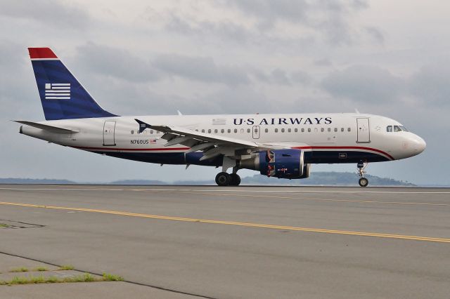 Airbus A319 (N760US) - Welcome to Boston !