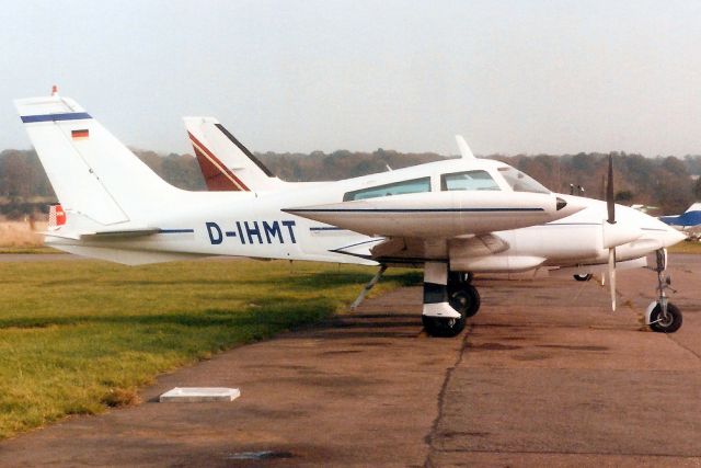 Cessna 310 (D-IHMT) - Seen here in Nov-97.br /br /Reregistered N137SA 20-Mar-98,br /then G-BXUY 16-Apr-98.br /Written off 15-Nov-13 at EGNR.