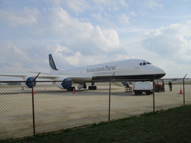 McDonnell Douglas DC-8-70 (N782SP) - Driving from my town to GSO, its kind of hard to catch her in the air, but heres N782SP taking a rest after a days test flight.