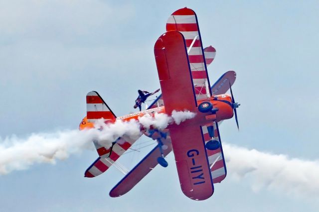 Boeing PT-17 Kaydet (G-IIYI) - Photo taken on July 13, 2019 at Duxford Flying Legends airshow.