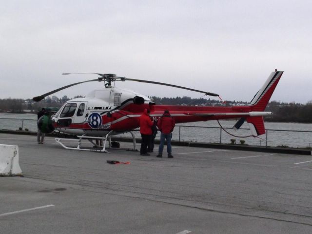 — — - for a movie, actually taken in new west, BC. owned by blackcomb helicopters