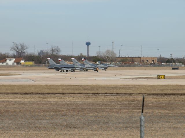 Lockheed F-16 Fighting Falcon — - San Antonio Air National Guard in position at Lackland AFB