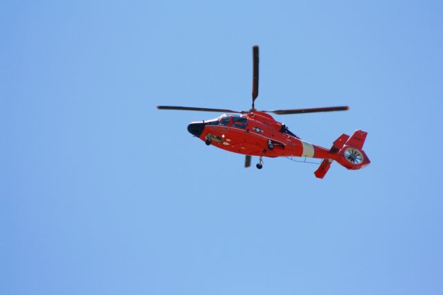 — — - Coast Guard chopper orbiting KCWF during Pres. Trump's visit to Hackberry, LA LNG plants