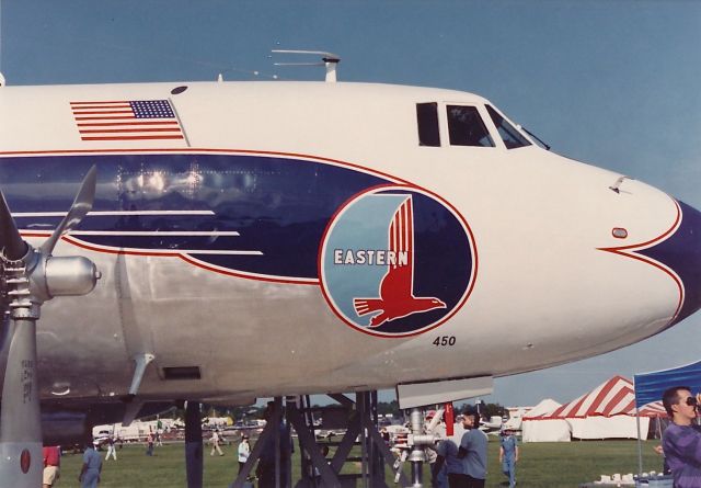 MARTIN 404 (N450A) - Nose markings of M-404 painted as a Eastern Airlines plane