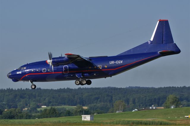 Antonov An-12 (UR-CGV) - Antonov An-12B  Meridian   LSZH Zurich Airport Switzerland  11.July 2008