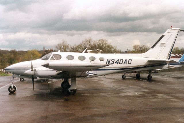 Cessna 340 (N340AC) - Seen here in Apr-94.br /br /Reregistered N340MJ 1-Nov-00.